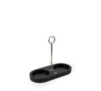 PEUGEOT - Bamboo Tray with Handle for Two Mills - Dimensions: 18.7 cm x 15.5 cm - Made in France - Black Color