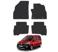 Peugeot Bipper Teepee (2008+) Van Mats Accessories Tailored Fit Carpet Car Floor Mats Non Slip Black Trim Compatible Accessory Anti Slip Full Coverage Durable Granulated Backing Hand-Finished Clips