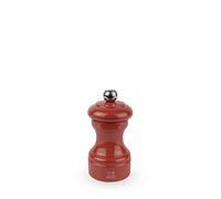 PEUGEOT - Bistro 10 cm Pepper Mill - Classic Pepper Grinder - Made with PEFC Certified Wood - Lifetime Guaranteed Mechanism - Made in France - Terracotta Colour