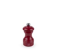 PEUGEOT - Bistro 10 cm Pepper Mill - Classic Pepper Grinder - Made with PEFC Certified Wood - Lifetime Guaranteed Mechanism - Made in France - Bistrorama - Passion Red Colour