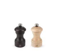 PEUGEOT - Bistro 10 cm Pepper Mill + Salt Mill - Chocolate & Natural