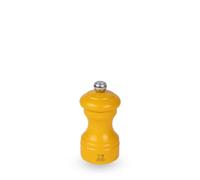 PEUGEOT - Bistro - 10 cm Salt Mill - Lacquered Saffron Yellow Colour | Classic Grind System - Powdered Salt Innovation, Zirlion Mechanism - PEFC-Certified Wood - Made in France