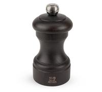 PEUGEOT - Bistro 10 cm Salt Mill - Classic Grind System - Made with PEFC Certified Wood - Lifetime Guaranteed Mechanism - Made in France - Chocolate Colour