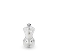 Peugeot - Bistro Salt Mill 10 cm + Stone Salt Included - Classic Setting - Acrylic - Made in France - Transparent