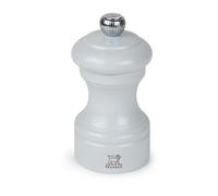 PEUGEOT - Bistro 10 cm Salt Mill - Classic Grind System - Made with PEFC Certified Wood - Lifetime Guaranteed Mechanism - Made in France - Bistrorama - Pearl Grey Colour