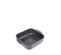 PEUGEOT - Square Ceramic Baking Dish - 21 cm (including handles) x 16.3 cm x 5.4 cm - Capacity: 1.1 L - 10 Year Guarantee - Made In France - Slate Grey Colour
