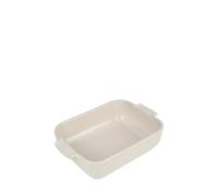 Peugeot - Ceramic Rectangular Baking Dish - Traditional Ceramic Rectangular Oven Dish with Handles, Ecru, 25 cm