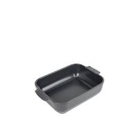 Peugeot - Ceramic Rectangular Baking Dish - Traditional Ceramic Rectangular Oven Dish with Handles - Slate Grey, 25 cm