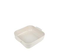 Peugeot - Ceramic Square Baking Dish - Traditional Ceramic Square Oven Dish with Handles, Ecru, 28 cm