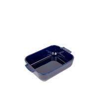 PEUGEOT - Rectangular Ceramic Baking Dish - 25 cm (including handles) x 15.5 cm x 5.5 cm - Capacity: 1.4 L - 2-3 Servings - 10 Year Guarantee - Made In France - Blue Colour