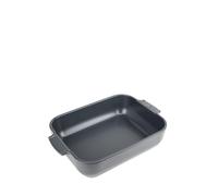 Peugeot - Ceramics Rectangular Baking Dish - Traditional Rectangular Oven Dish with Handles, Slate Grey, 32 cm