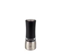 PEUGEOT - Daman u'Select Electric Pepper Mill 16 cm - 6 Pre-Set Grind Settings - Peppercorns Included - Aluminum - Designed in France - Iridescent Black Finish