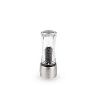 Peugeot - Daman u'Select Manual Pepper Mill - Adjustable Grinder - Acrylic & Stainless Steel 16 cm