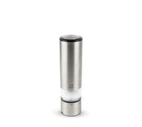 Peugeot - Elis Sense u'Select Electric Salt Mill - Adjustable Grinder - Battery Powered - Blue LED Light, Stainless Steel, 20 cm