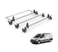 Peugeot Expert Roof Rack For 07-16 Barn Door Van 3 Bars, Roller, Loadstops Rhino Only Suitable For Barn Doors Models