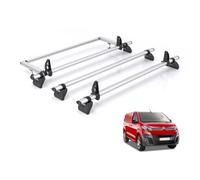 Peugeot Expert Roof Rack For 2016+ Standard/long 3X Bars + Roller Rhino Kammbar