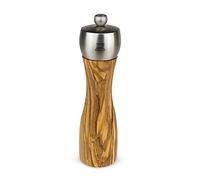 PEUGEOT - Fidji 20 cm Salt Mill - Classic Grind System - Olive Wood Colour | Lifetime Guaranteed Mechanism - PEFC-Certified Wood & Stainless Steel - Made in France