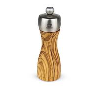 Peugeot - Fidji Pepper Mill - Adjustable Grinder - Olive Wood and Stainless Steel, Olive Wood, 15 cm