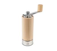 PEUGEOT - Isen u'Select 18 cm Salt Mill - 6 Predefined Grind Settings - Powdered Salt Innovation, Zirlion Mechanism - Natural PEFC-Certified Beechwood and Stainless Steel - Made in France