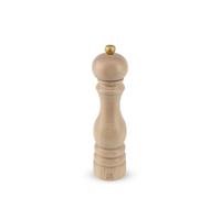 Peugeot Light Wood Pepper Mill - 230mm 9" | Equipped with a Rust-Proof Ceramic Mechanism that adjusts from coarse to fine; snap-on Cap Prevents Moisture Entry.