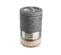 Peugeot - Maestro Salt Mill 10cm - Includes Andes Pink Salt - Interchangeable Vial - U’Select Z Grind Adjustment - PEFC-Certified Wood & Stainless Steel - Made in France - Graphite Color