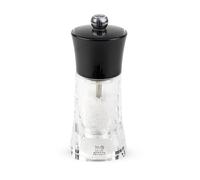 PEUGEOT - Molène 14 cm Salt Mill - Black & Clear Colour | Classic Grind System - Powdered Salt Innovation, Zirlion Mechanism - Acrylic - Made in France