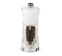 Peugeot - Molene Manual Pepper Mill - Adjustable Grinder - Acrylic, Clear & White, 14 cm