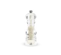 Peugeot - Nancy Manual Wet Salt Mill - Transparent Grinder for Sea Salt - Acrylic, Clear, 18cm