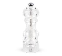 PEUGEOT - Nancy 18 cm Salt Milt - Classic Grind System - Clear Colour | Powdered Salt Innovation, Zirlion Mechanism - Acrylic - Made in France