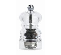 Peugeot - Nancy Manual Pepper Mill - Transparent Adjustable Grinder - Acrylic, Clear, 9cm