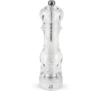 Peugeot - Nancy Manual Salt Mill - Transparent Adjustable Grinder for Rock Salt - Acrylic, Clear, 22cm