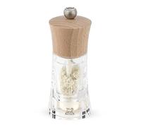 Peugeot - Oleron Manual Wet Salt Mill - Acrylic & Natural Wood, 14- cm
