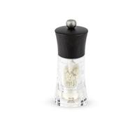 PEUGEOT - Oléron 14 cm Salt Mill - Classic Grind System - Zirlion Mechanism for Celtic Salt in Zirconia - Powdered Salt Innovation - PEFC-Certified Wood and Acrylic - Chocolate Finish