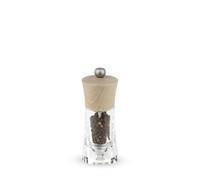 Peugeot - Oleron Manual Pepper Mill - Adjustable Grinder - Acrylic and Beechwood, Clear, 14 cm