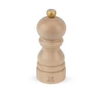 PEUGEOT - Paris 12 cm Salt Mill - Classic Grind System - Natural Colour | Powdered Salt Innovation, Zirlion Mechanism - PEFC Certified Wood - Made in France