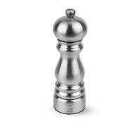 PEUGEOT - Paris Chef u'Select 18 cm Salt Mill - 6 Predefined Grind Settings - Powdered Salt Innovation, Zirlion Mechanism - Stainless Steel - Made in France