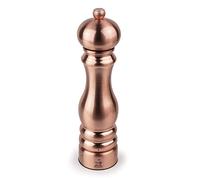 PEUGEOT - Paris Chef u'Select 22 cm Salt Mill + Rock Salt Included - Made of Stainless Steel - 6 Predefined Grind Settings - Made in France - Copper Colour