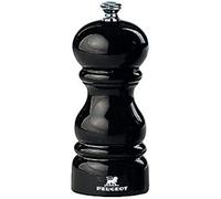 PEUGEOT - Paris 12 cm Salt Mill - Classic Grind System - Made with PEFC Certified Wood - Lifetime Guaranteed Mechanism - Made in France - Black Lacquer Colour