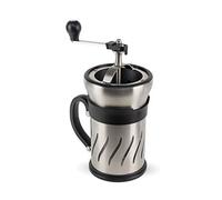 PEUGEOT 35297 Paris Press Coffee Grinder and Coffee Maker in one, Stainless Steel