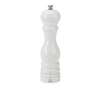 PEUGEOT - Paris u'Select 22 cm Pepper Mill - 6 Predefined Grind Settings - Made with PEFC Certified Wood - Made in France - Glossy White Finish
