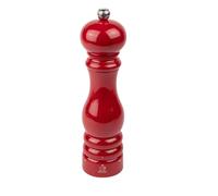 PEUGEOT - Paris u'Select 22 cm Pepper Mill - 6 Predefined Grind Settings - Made with PEFC Certified Wood - Made in France - Glossy Passion Red Colour
