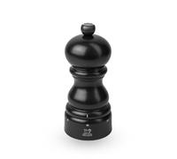 PEUGEOT - Paris u'Select 12 cm Salt Mill - 6 Predefined Grind Settings - Powdered Salt Innovation, Zirlion Mechanism - PEFC-Certified Wood - Made in France - Satin Black Finish
