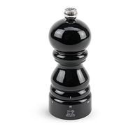PEUGEOT - Paris u'Select 12 cm Salt Mill - 6 Predefined Grind Settings - Powdered Salt Innovation, Zirlion Mechanism - PEFC-Certified Wood - Made in France - Glossy Black Finish