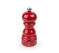 PEUGEOT - Paris u'Select 12 cm Salt Mill - 6 Predefined Grind Settings - Powdered Salt Innovation, Zirlion Mechanism - PEFC-Certified Wood - Made in France - Glossy Passion Red Finish