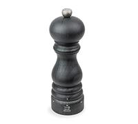 PEUGEOT - Paris u'Select 18 cm Salt Mill - 6 Predefined Grind Settings - Made with PEFC Certified Wood - Made in France - Graphite Colour