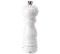 PEUGEOT - Paris u'Select 18 cm Salt Mill - 6 Predefined Grind Settings - Made With PEFC Certified Wood - Made In France - White Laquered Colour