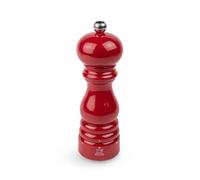 PEUGEOT - Paris u'Select 18 cm Salt Mill - 6 Predefined Grind Settings - Powdered Salt Innovation, Zirlion Mechanism - PEFC-Certified Wood - Made in France - Glossy Passion Red Finish
