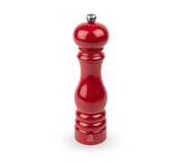 PEUGEOT - Paris u'Select 22 cm Pepper Mill - 6 Predefined Grind Settings - Made with PEFC Certified Wood - Made in France - Glossy Passion Red Colour