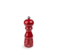 PEUGEOT - Paris u'Select Pepper Mill 18 cm - ParisRama Collection - 6 Pre-Defined Grinding Settings - PEFC Certified Wood - Made in France - Passion Red Lacquered Colour
