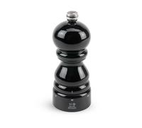PEUGEOT - Paris u'Select 12 cm Salt Mill - 6 Predefined Grind Settings - Powdered Salt Innovation, Zirlion Mechanism - PEFC-Certified Wood - Made in France - Glossy Black Finish